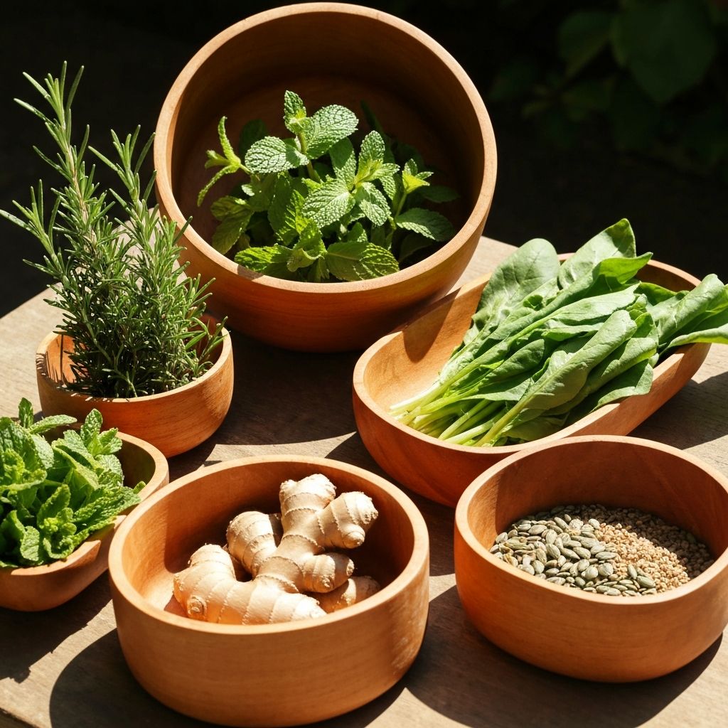 Frische Kräuter und natürliche Zutaten